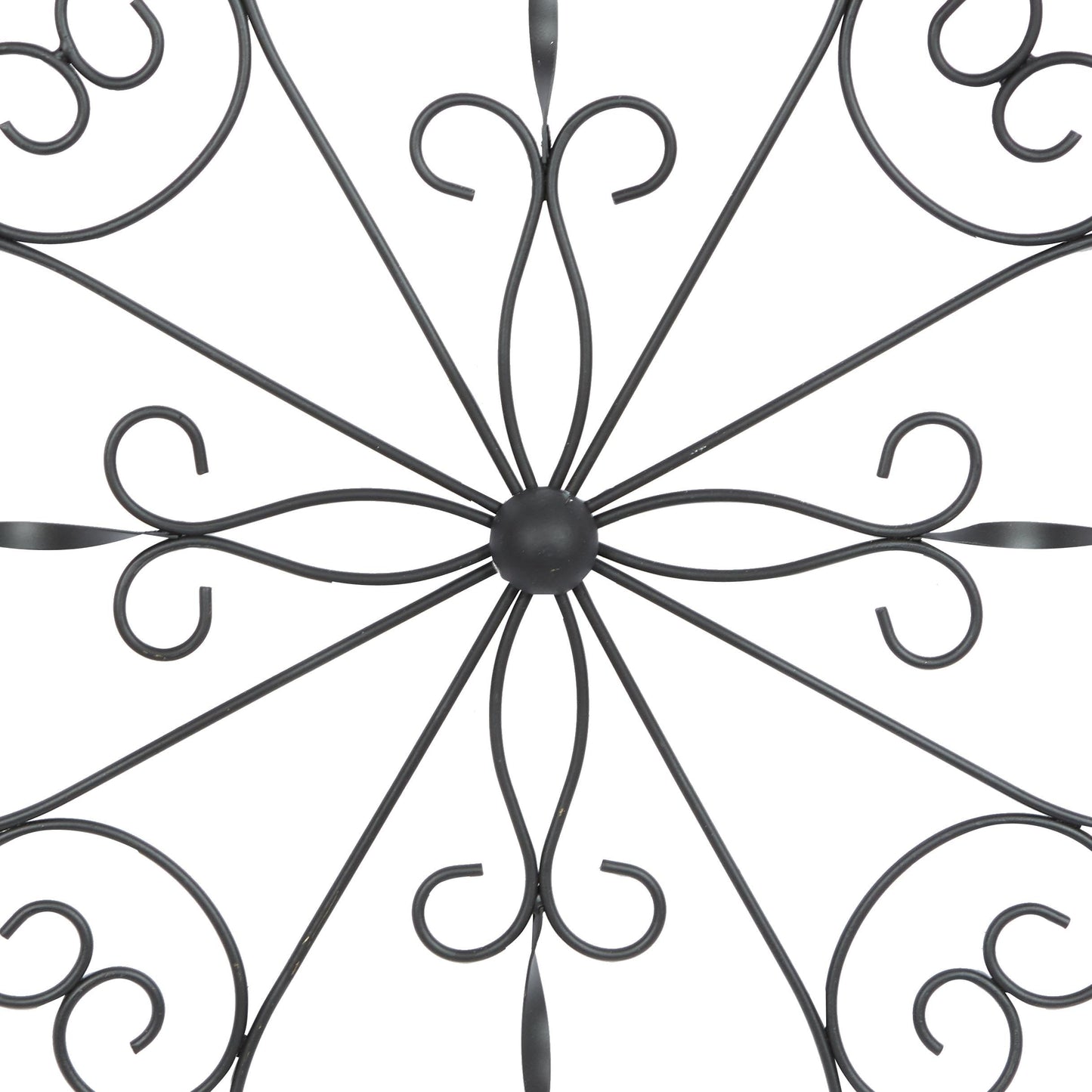 Deco 79 Wooden Scroll Home Wall Decor Wall Sculpture with Metal Scroll Work, Wall Art 22" x 1" x 22", White