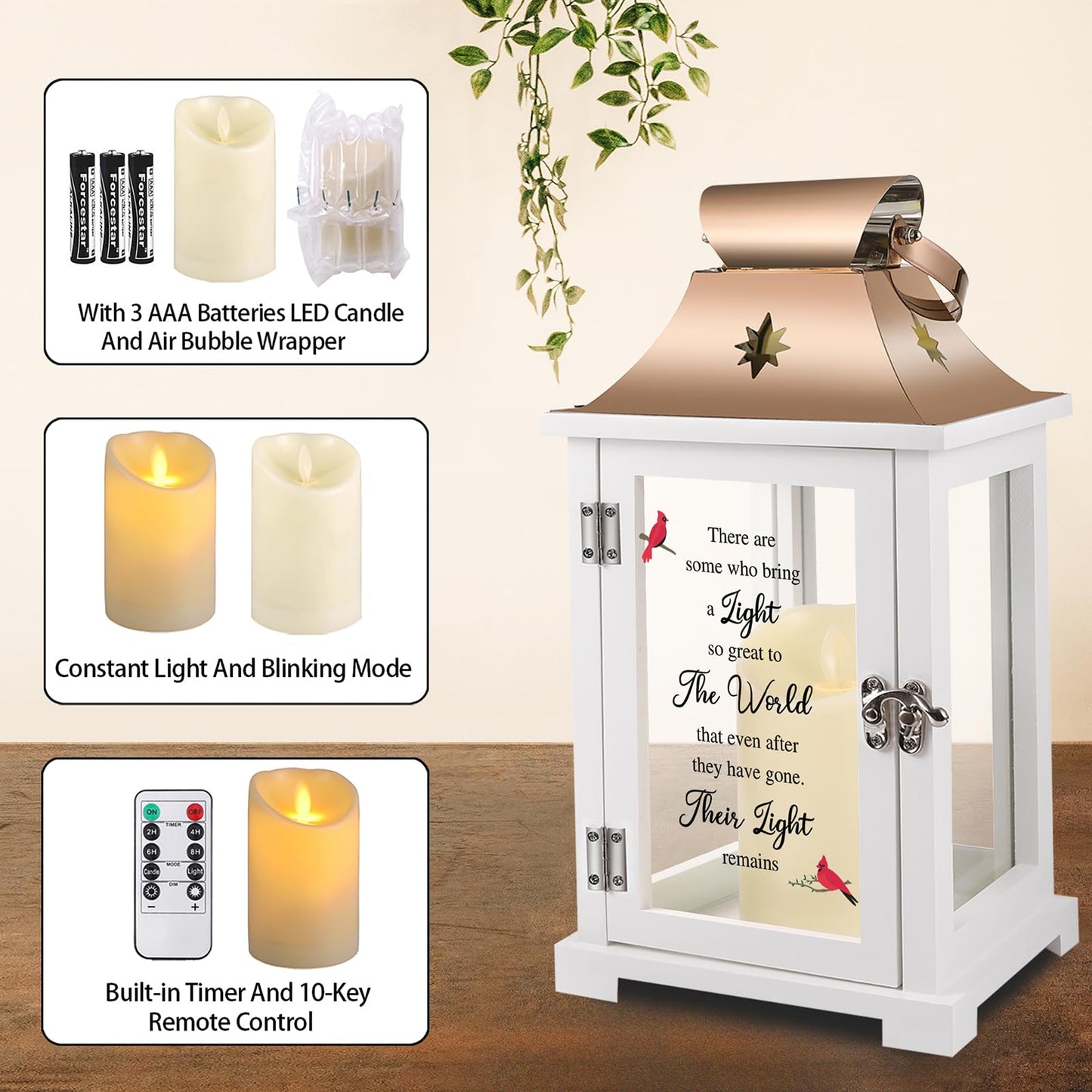 Memorial Lantern, Sympathy Gifts for Loss of Mom/Dad/Loved One, Bereavement Gifts, in Memory of Loved One Lantern,Celebration of Life, Memorial Gifts, Funeral Lantern,There are Some who Bring a Light