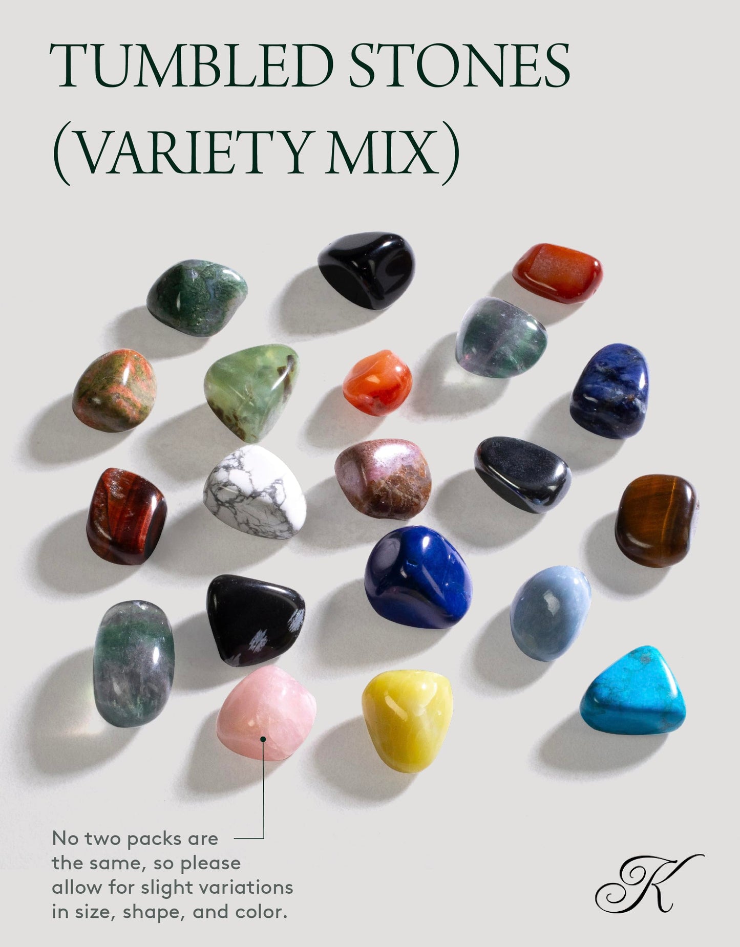 KALIFANO Bulk Tumbled Stones – Over 1,000 Carats Mixed Polished Healing Crystals & Gems for Reiki, Crafts, Kids & Decor (Includes Rose Quartz, Howlite Turquoise, Fluorite, Unakite, Lapis Lazuli) – Piedras de Cristal Para Decorar