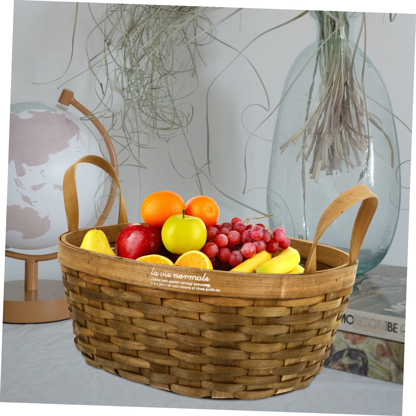 TOPPERFUN Rope Basket Home Storage for Organizing Boho Decor Fruit Holder Easy to Carry