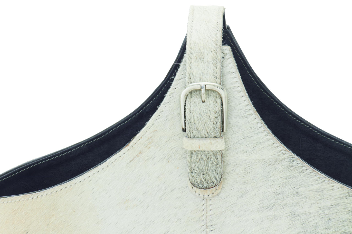 Deco 79 Leather Handmade Box Style Single Slot Magazine Holder with Detail Stitching and Curved Handles, 17" x 5" x 15", Gray