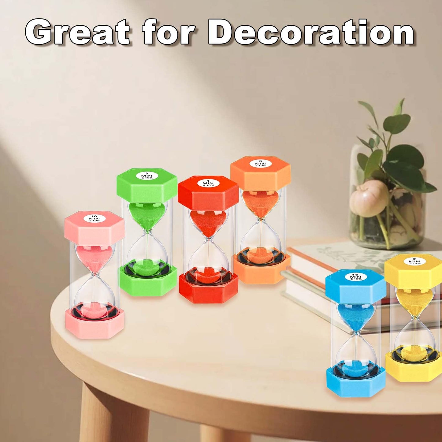 YLTIMER 25 Minute Hourglass Sand Timer, Plastic Sandglass Watch Timer, Unbreakable Green Sand Clock Hour Glass 25 Min for Classroom, Games (Pink)