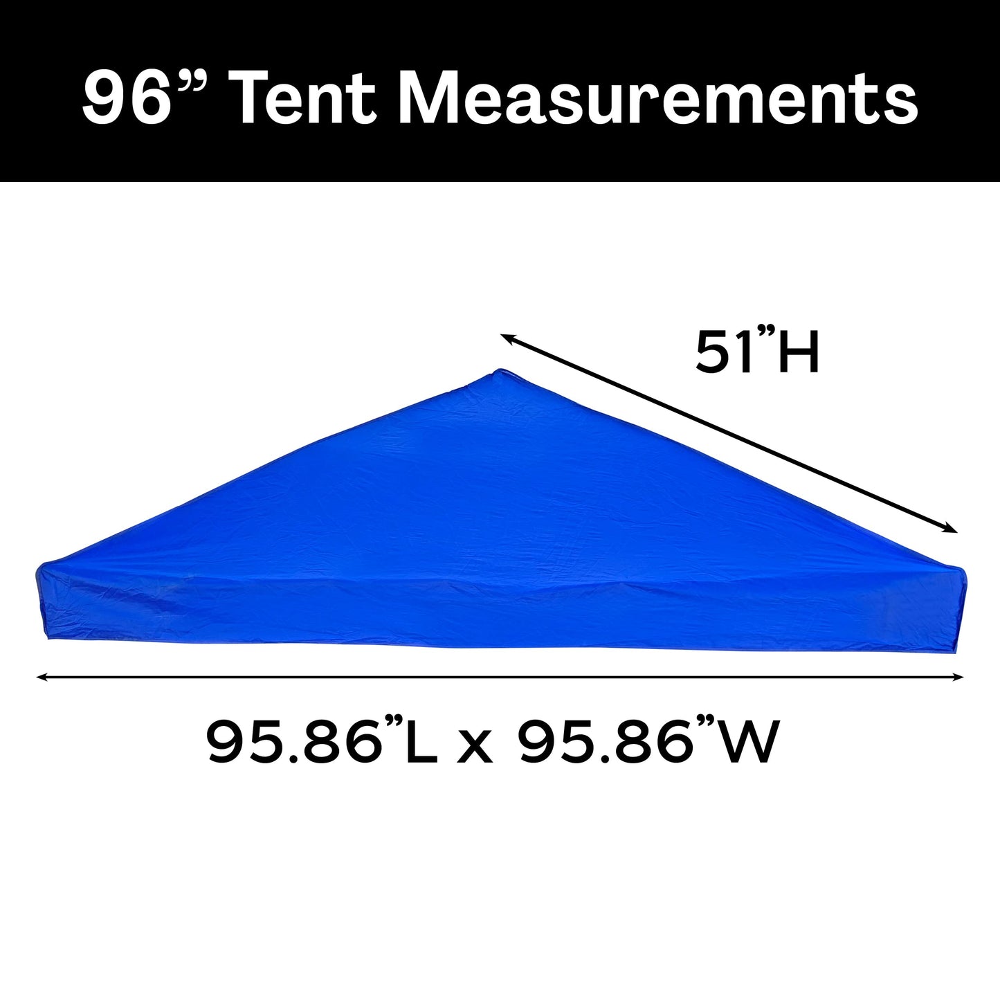 8x8 Pop Up Canopy Top Replacement Cover (Top Only)