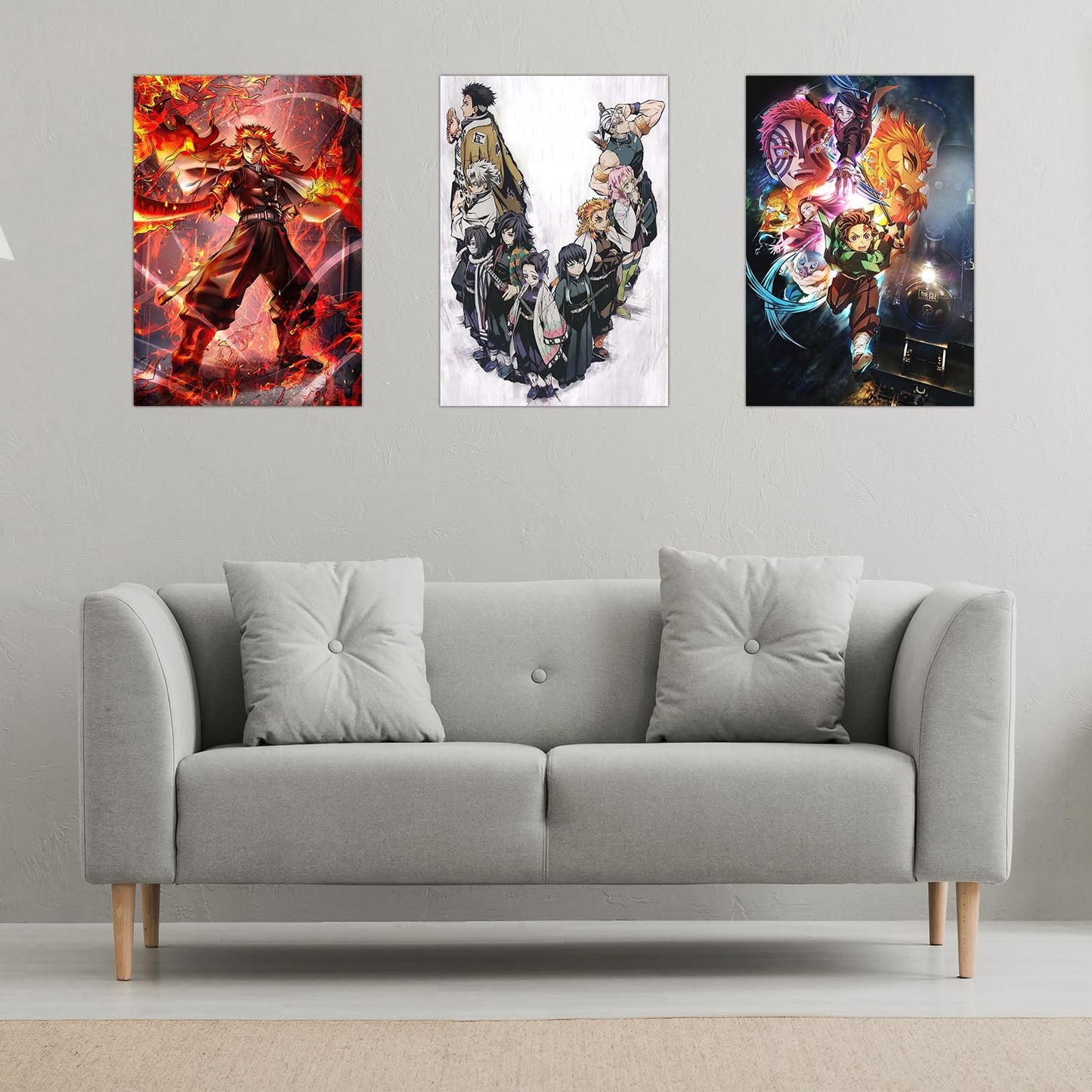 Babymiu Anime Wall Poster 8-Pack 11.5 x 16.5 INCH,Anime Cartoon Gifts Merch Party Supplies Unframed Version HD Printing Poster for Room Club Wall Art Decor Style B