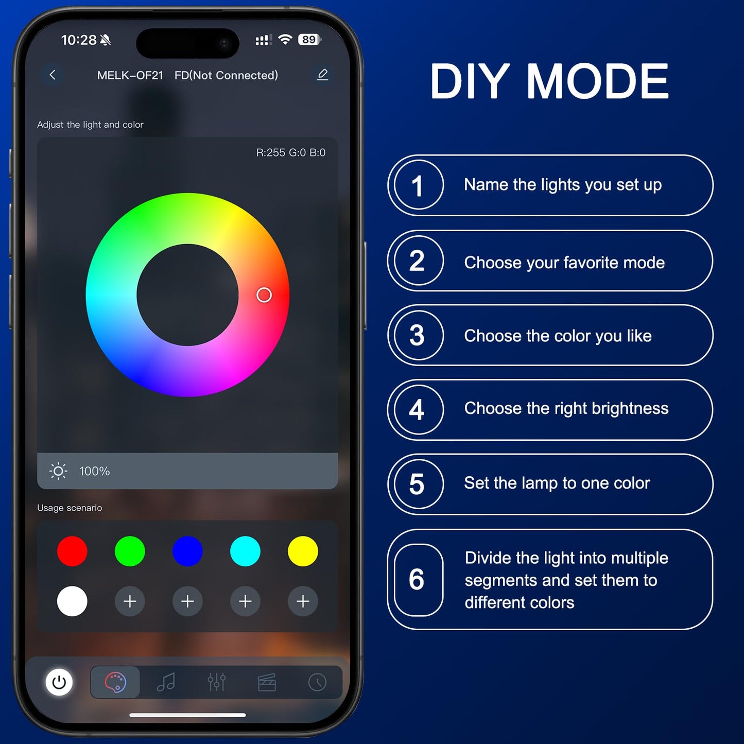 YFFSHLCS Permanent Outdoor Lights, 200ft Outdoor String Light Smart RGB with 72 Scene Modes, IP67 Waterproof Holiday Lights for Outside, APP and Remote Control Party Holidays