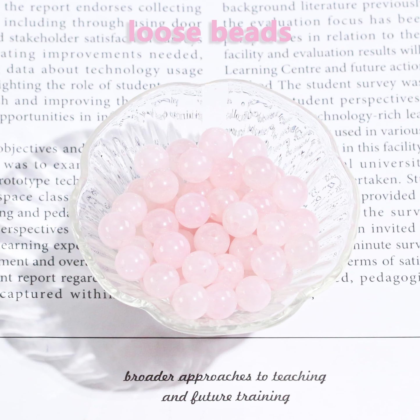4mm Natural Gemstone Round Small Beads for Jewelry Making Pink Crystal Stone Beads for Bracelets Necklace Earrings (Rose Quartz (15"/Strand))