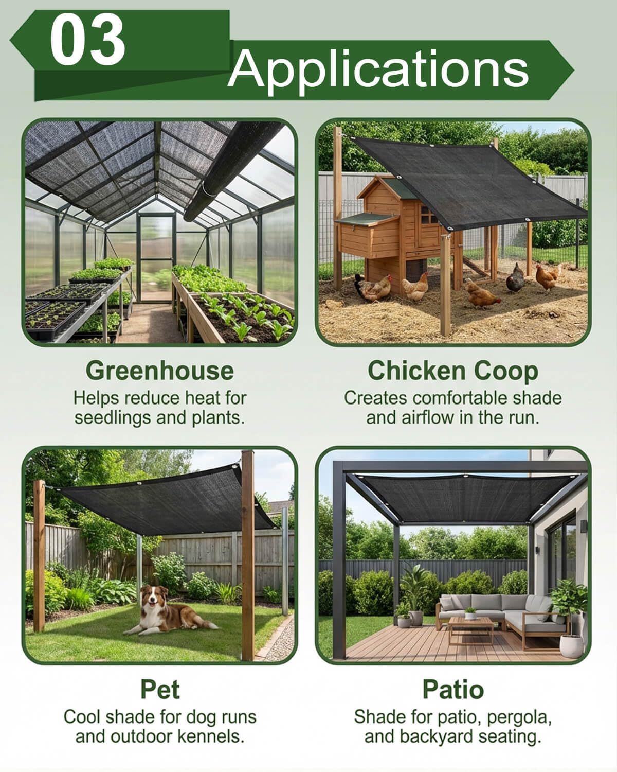 vensovo 30% Sunblock Shade Cloth Net Black Resistant - 8x12 Ft Garden Shade Mesh for Plant Cover, Greenhouse, Chicken Coop, Kennels, Tomatoes Plants