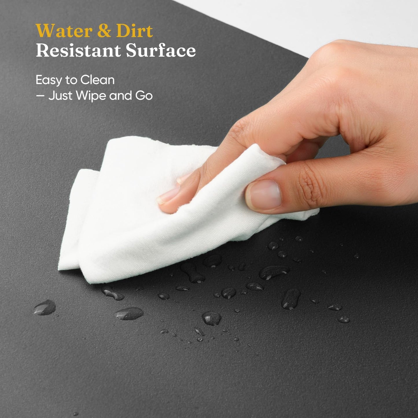 Grenebo 2-Pack 1.6" Extra Thick NBR Foam Garden Kneeling Pads, Ultra Soft Cushion Kneeling Pads for Gardening, Gardening Kneeling Pad for Baby Bathing, Work, Exercise, 17.3×11×1.6 in, Black