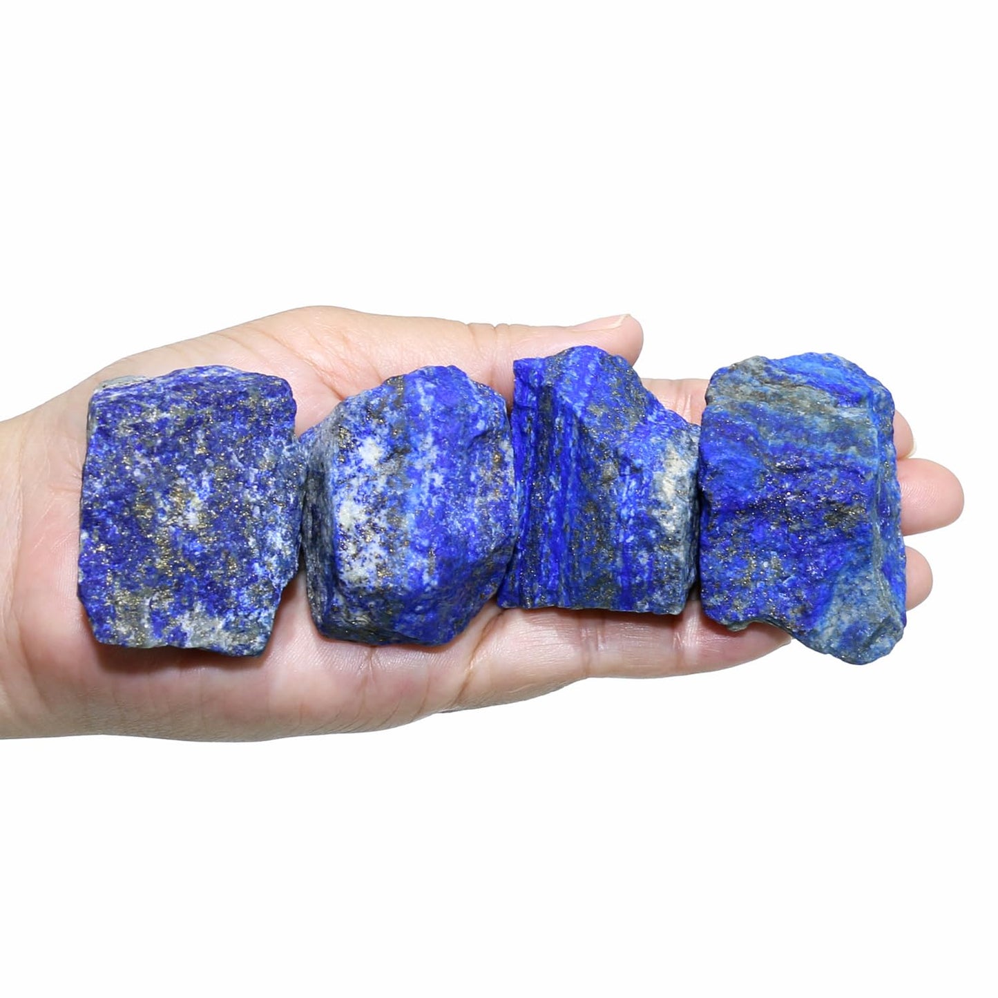 Nvzi Raw Lapis Lazuli Stone Crystals Bulk, Real Gemstones and Crystals, Rocks and Minerals, Healing Crystals, Quartz Crystals and Healing Stones, Cuarzos Originales De Energia Y Piedras(1LB)