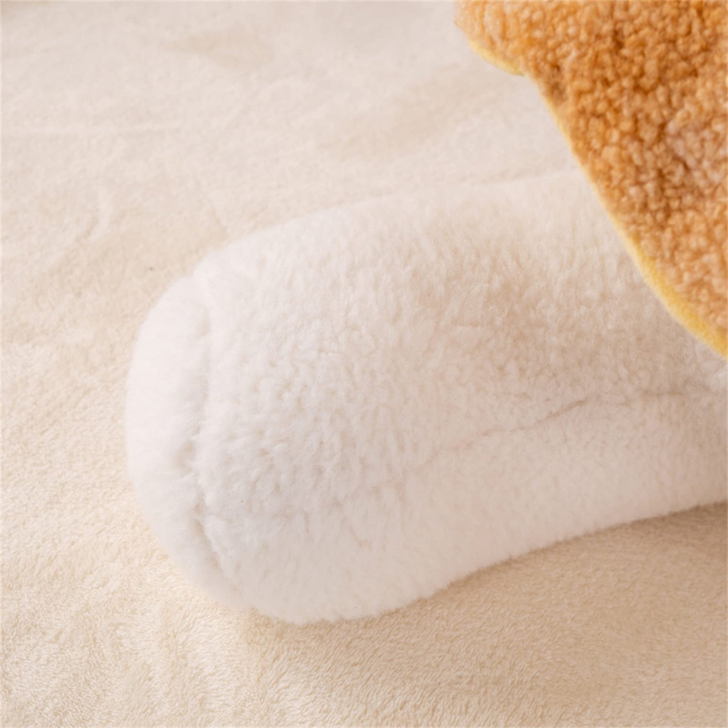 LICHENHAO Mushroom Pillow Floor Pillow Sofa Cushion Home Decoration Pillows Reading Pillow (Khaki, 32cm)