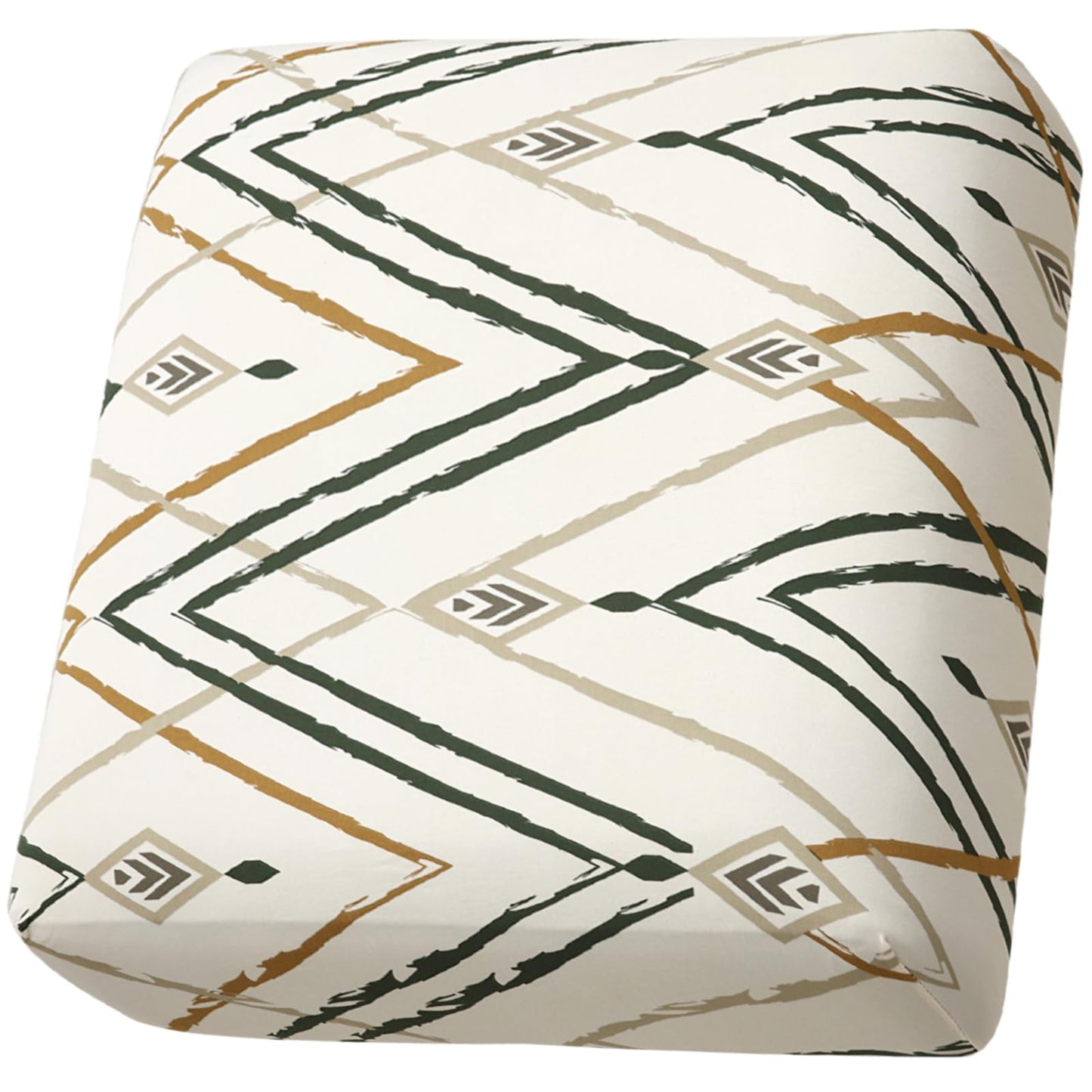 Fuloon Sofa Cushion Covers, Stretch Printed Seat Cushion Cover Couch Seat Slipcovers Washable Furniture Protector for Armchair Loveseat Sofa (Green, 3 PCS)