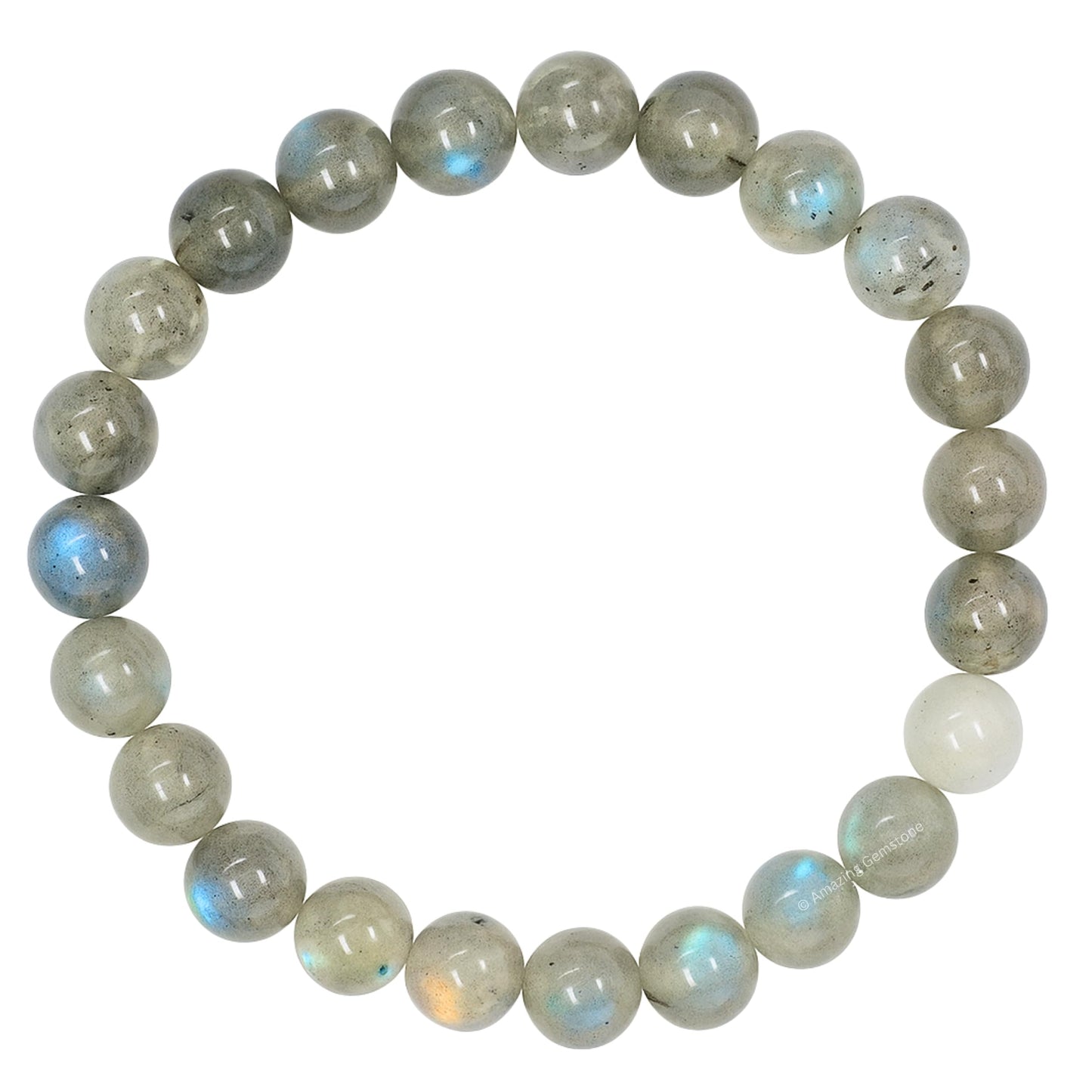 Amazing Gemstone Crystal Bracelet for Women Men's Gifts - Protection Healing Crystal Bracelet - 8mm Gemstone Beaded Stretchable Bracelet Pulseras Para Hombres Mujer Stocking Stuffers Mothers Day Gift (Labradorite)