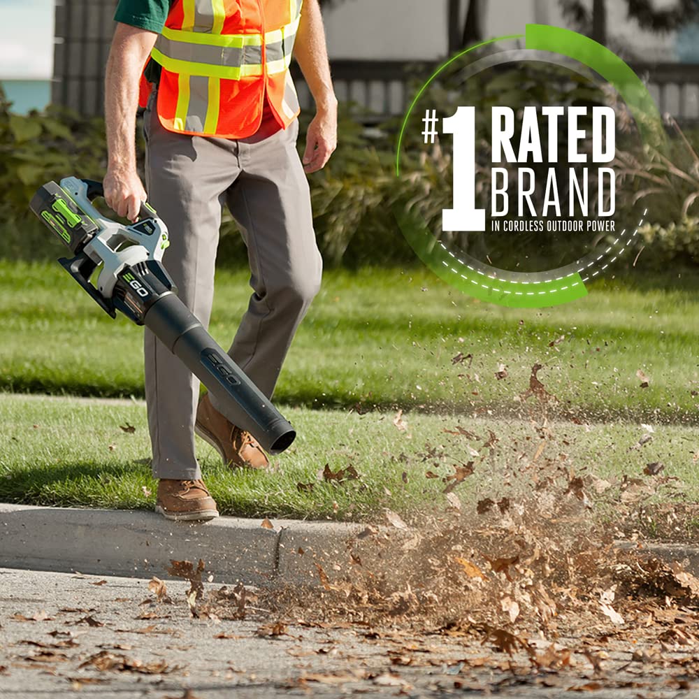 EGO POWER+ Leaf Blower, Cordless Electric 530 CFM, Includes 56V 2.5Ah Battery and Charger - LB5302