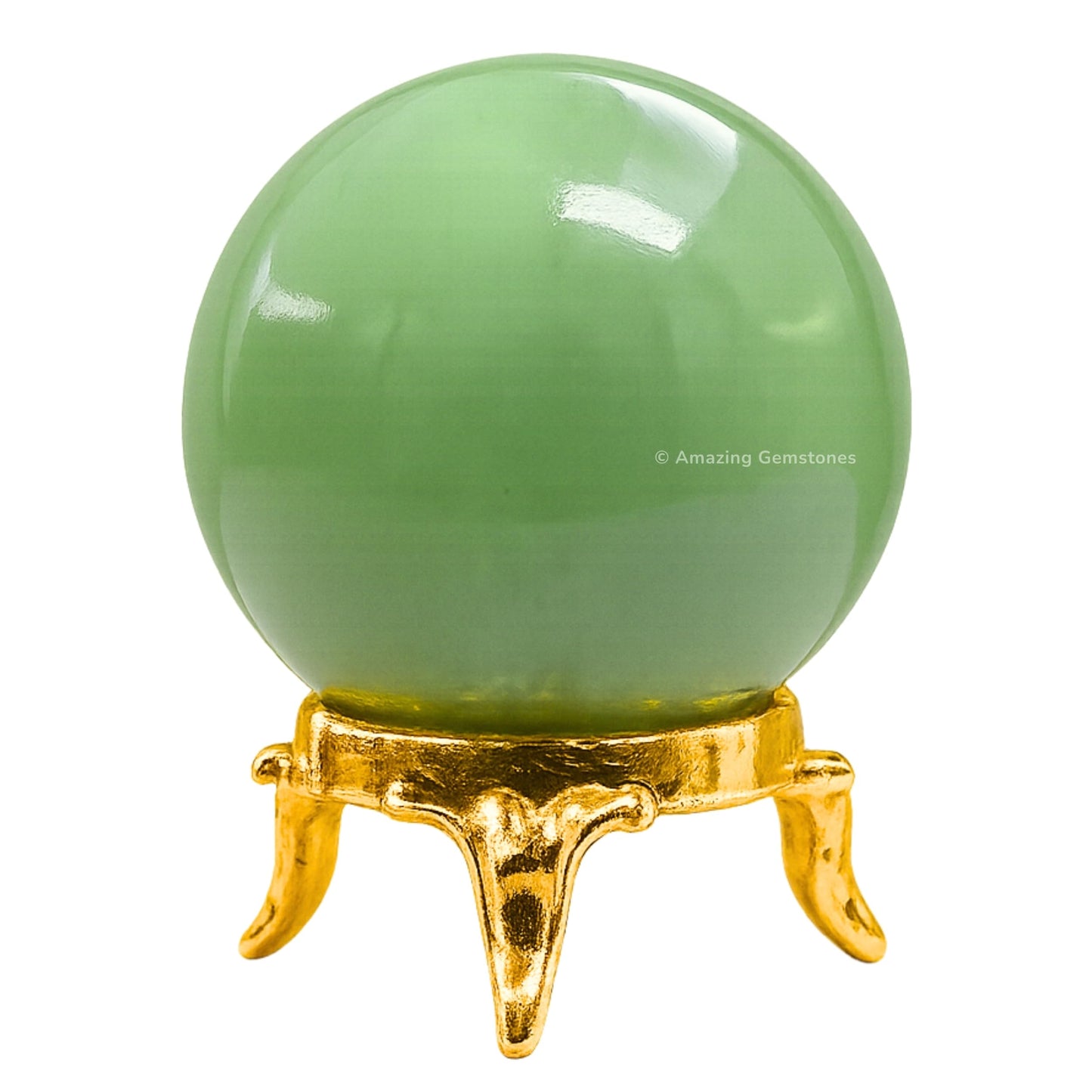 Amazing Gemstone Green Aventurine Crystal Ball with Stand - 2 Inches Crystal Sphere Meditation Balls for Witchcraft and Decorative Balls