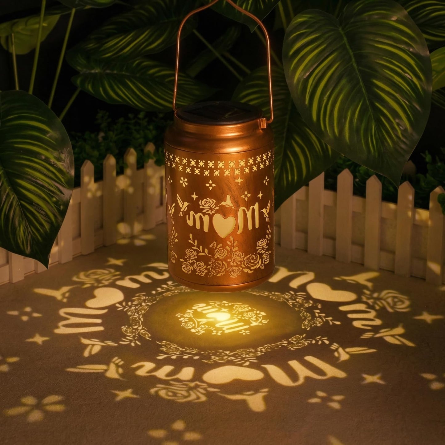 Mother Day Gifts for Mom - Hummingbird Solar Lanterns Outdoor Waterproof, Birthday Gifts for Women, Hanging Solar Lantern for Yard, Garden Decor