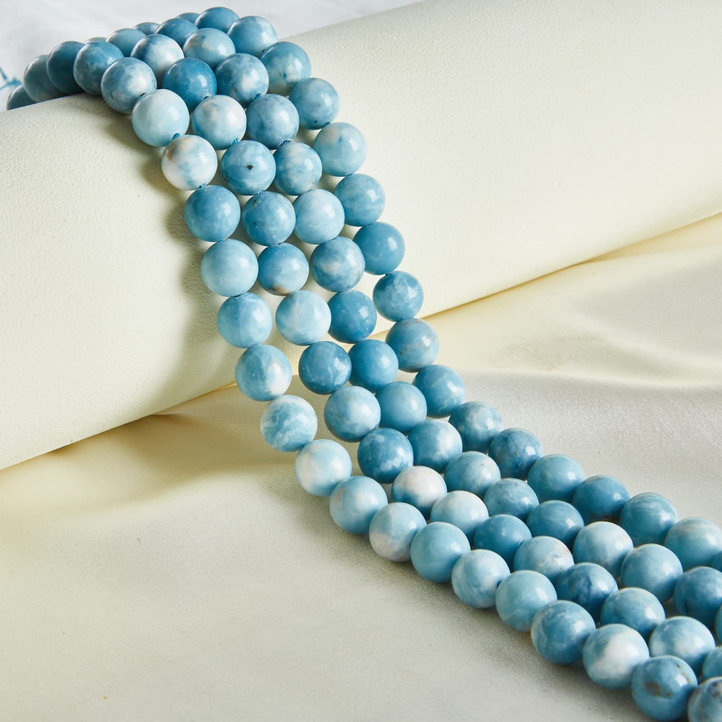 100pcs 8mm Larimar Beads Natural Gemstone Beads Round Loose Beads for Jewelry Making