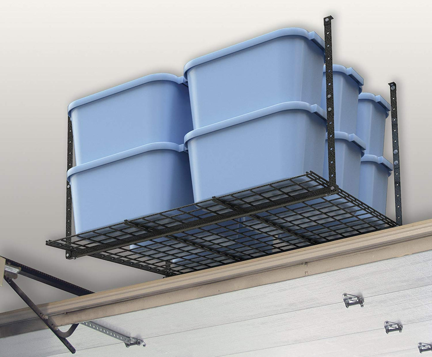 Hyloft Overhead Steel Garage Storage System, Ceiling Rack, 45-Inch x 45-Inch, 00625, Hammertone