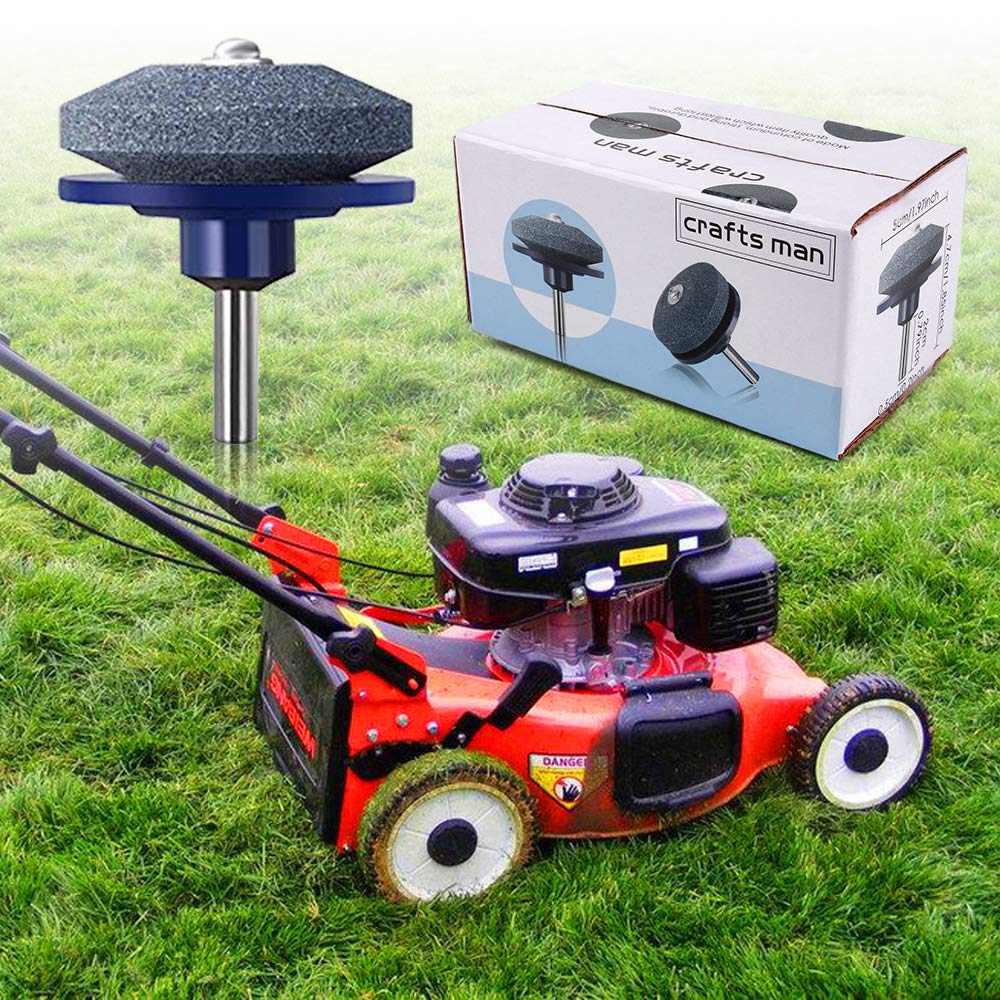 cenoz Crafts Man Lawn Mower Blade Sharpener for Any Power Hand Drill by (5 Packs Blue)