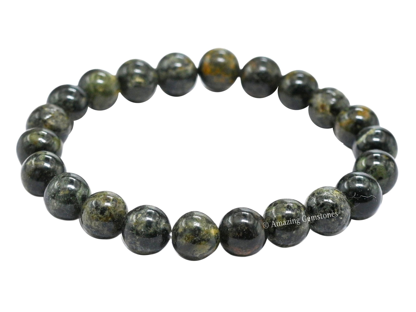 Amazing Gemstone Crystal Bracelet for Women Men's Gifts - Protection Healing Crystal Bracelet - 8mm Gemstone Beaded Stretchable Bracelet Pulseras Para Hombres Mujer Stocking Stuffers Mothers Day Gift (Kambaba Jasper)