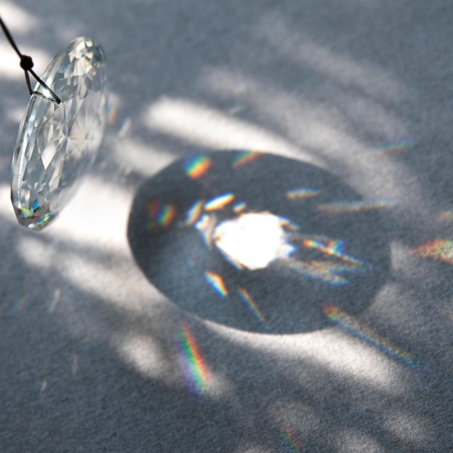 HDCRYSTALGIFTS 75mm Prism Hanging Crystal Suncatcher Clear Chandelier Crystals Flower of Life Prisms Sun Catcher Indoor Window Glass Ornaments for Christmas Tree Gifts