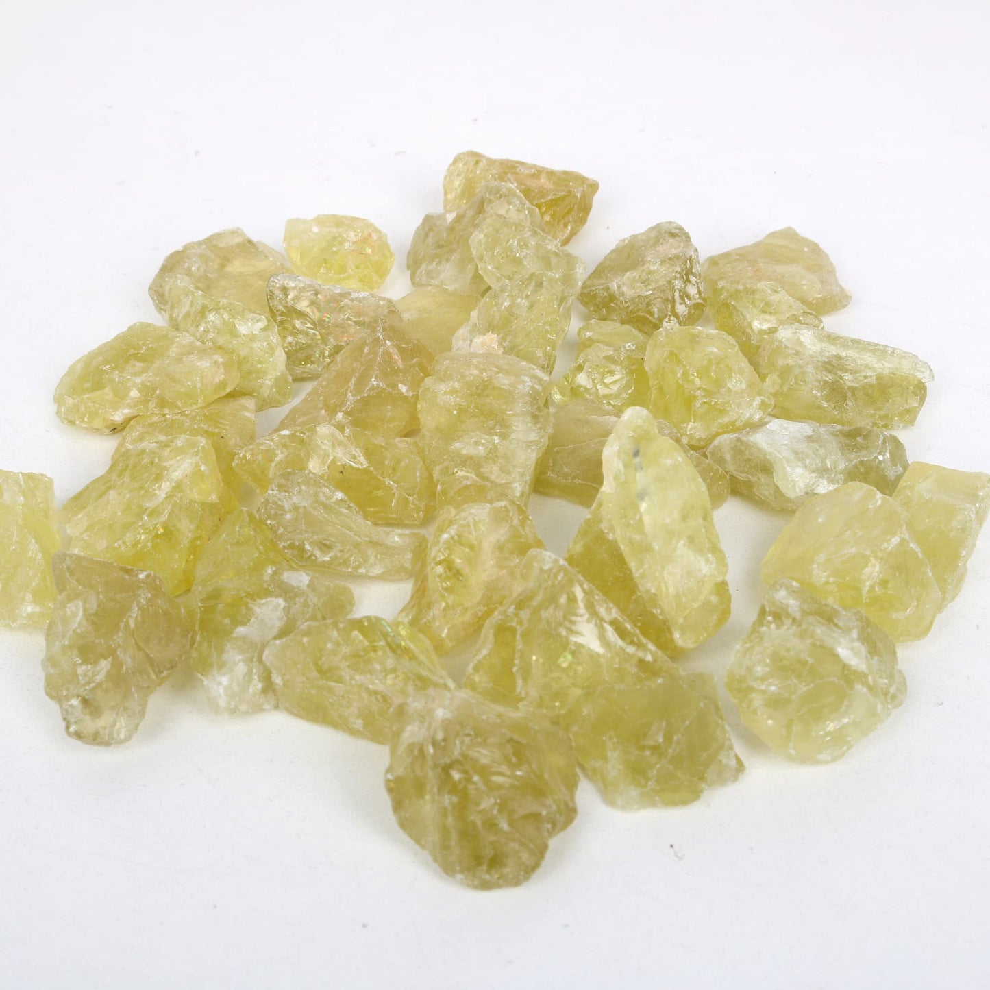 REAL-GEMS Natural Raw Healing Crystals Rough Stones for Tumbling, Cabbing, Polishing, Wire Wrapping, Wicca & Reiki Crystal Healing, Mix Gemstones,7 Chakra (Lemon Topaz)