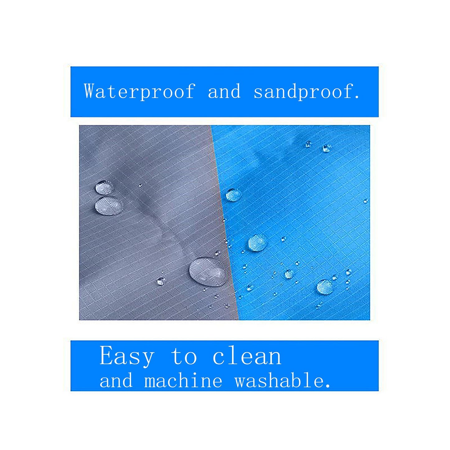 Livtoch Beach Blanket Sandproof Waterproof 79" x 55", Portable Picnic Mat Mat, Sand Free Quick Drying Camping Blanket, Lightweight Beach Essentials for Picnic & Travel
