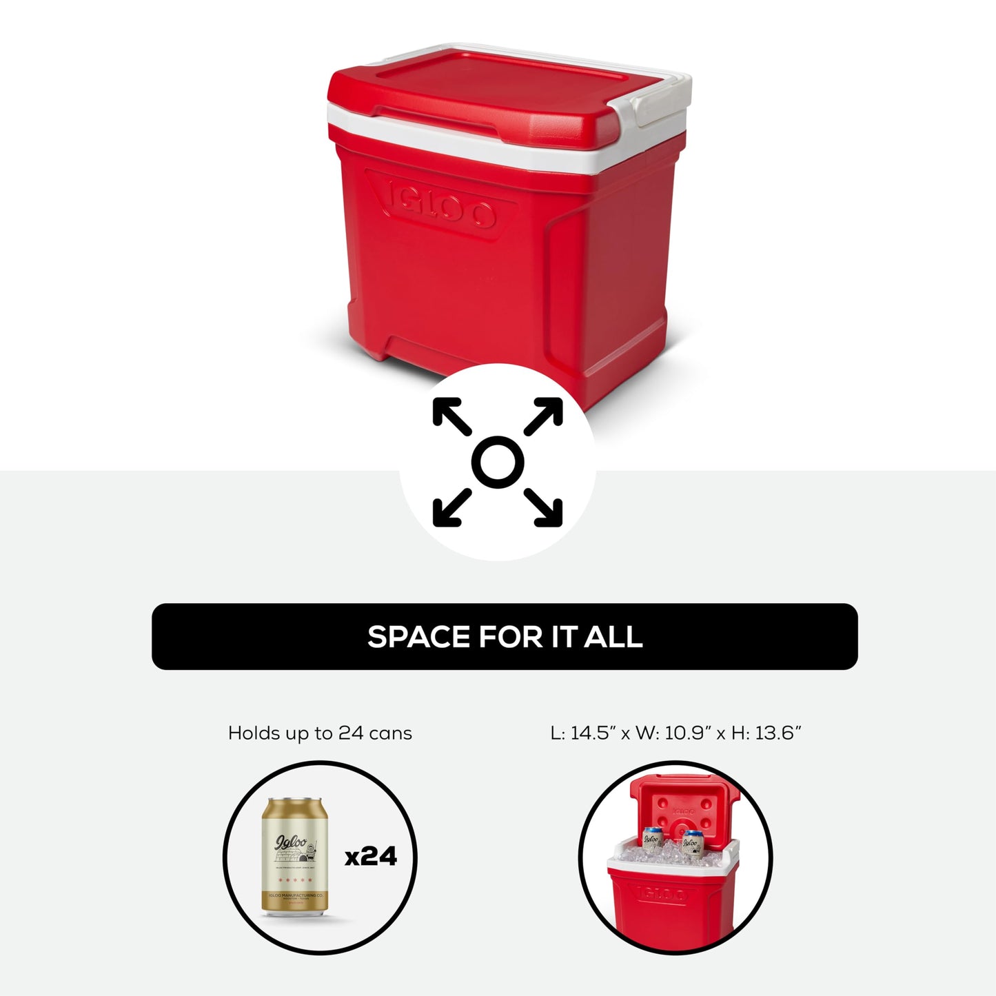 Igloo Profile II 16 Quart, red