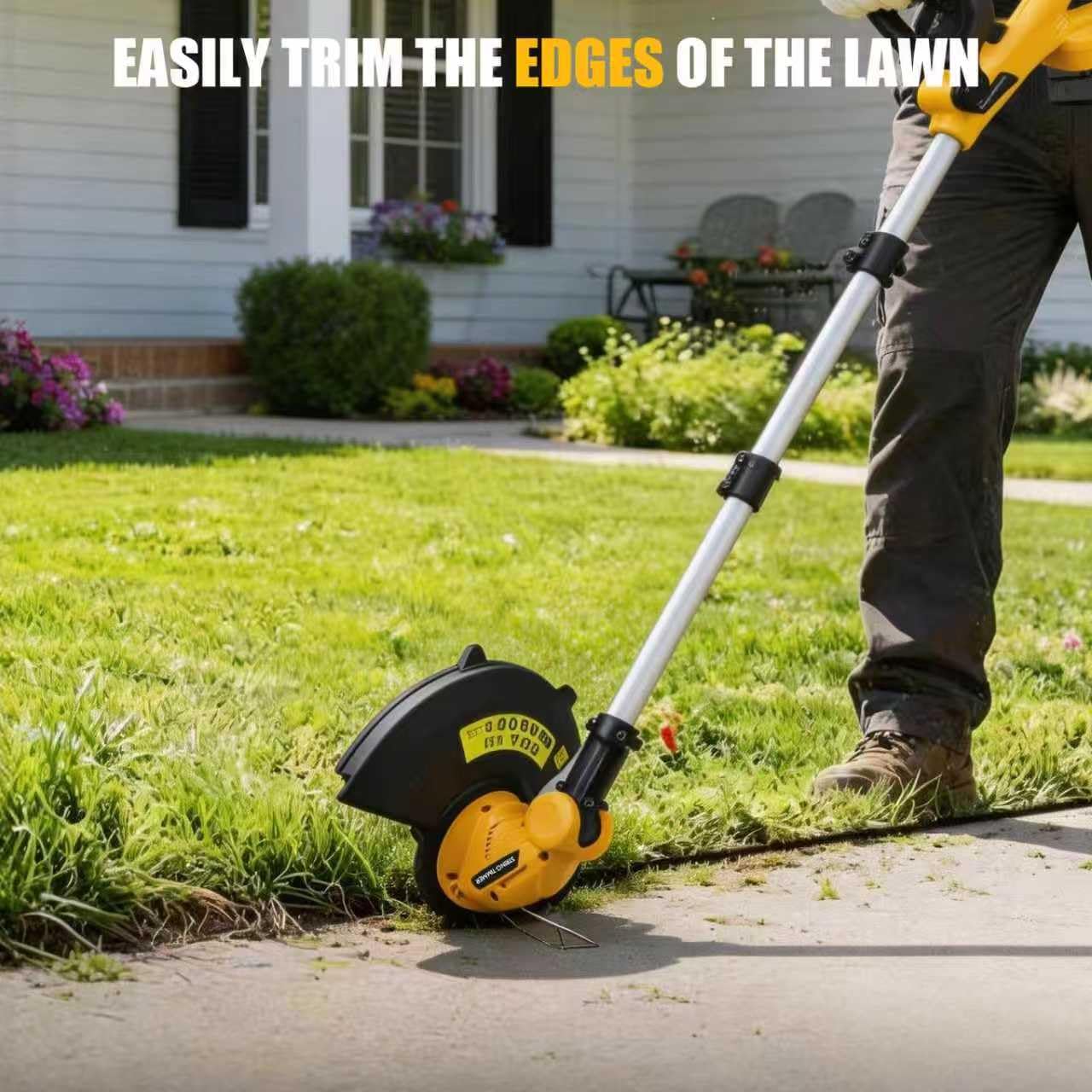 Weed Wacker Weed Eater, 3 in 1 Cordless String Trimmer Compatible with Dewalt 20V Battery (Battery Not Included), 12" Cut, Auto Line Feed, Foldable Edger for Yard Garden
