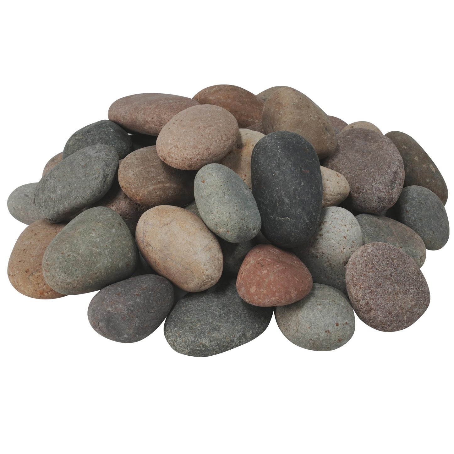 VINICS 20lbs Large River Rocks for Landscaping, 3-4 Inch Natural Unpolished Bulk Pebbles, Hand-Picked Premium Stones for Garden Design Fish Tank, Flower Pots, Pathways and Backyard, Mixed Color