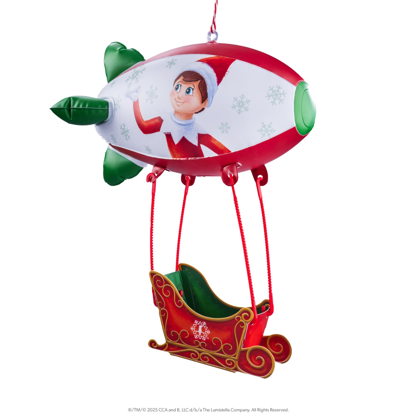 The Elf on the Shelf Polar Props Peppermint Blimp Ride - Limited 20th Anniversary Edition Elf Prop Set for High-Flying Elf Scenes - Scout Elf Not Included
