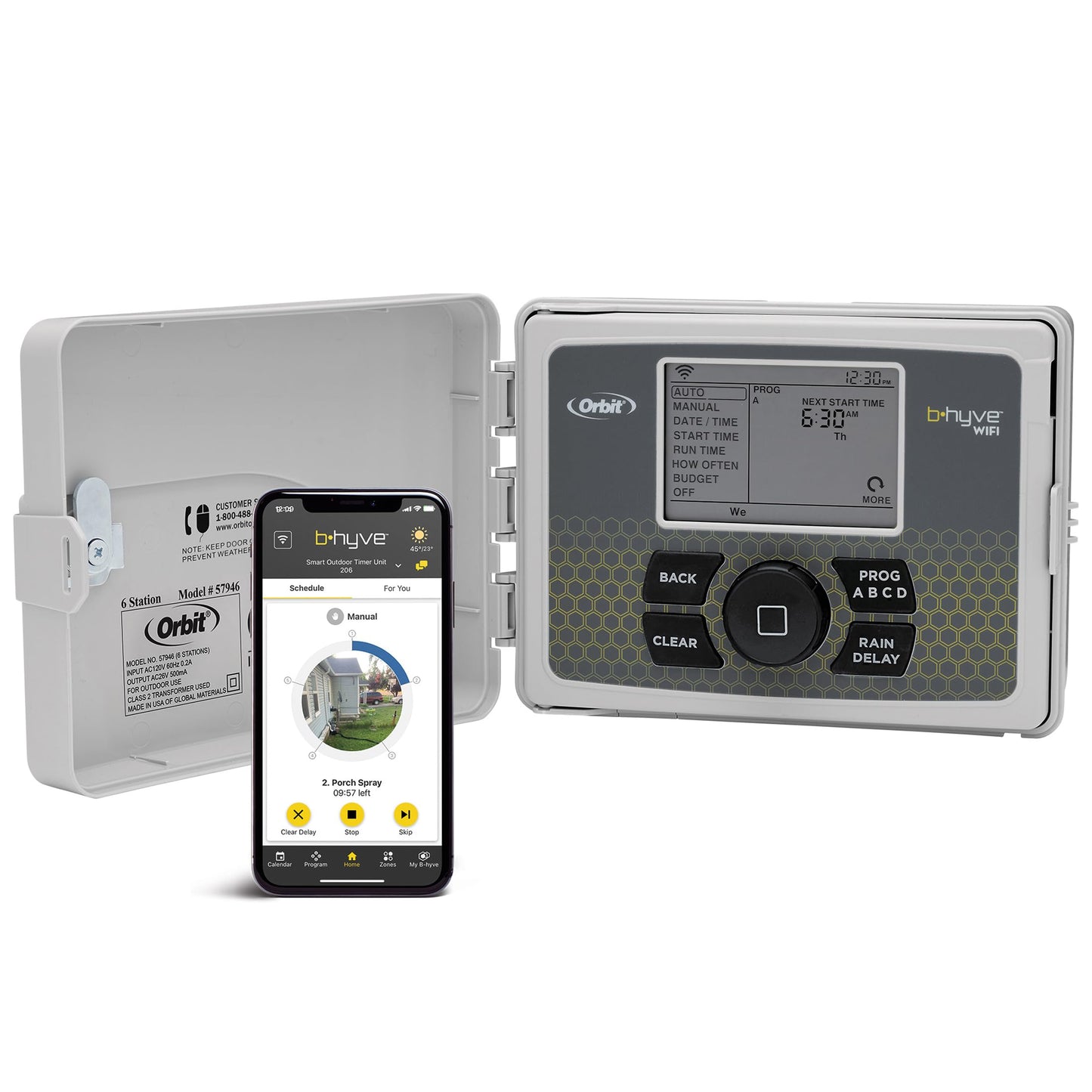 Orbit 57950 B-hyve 12-Zone Smart Indoor/Outdoor Sprinkler Controller