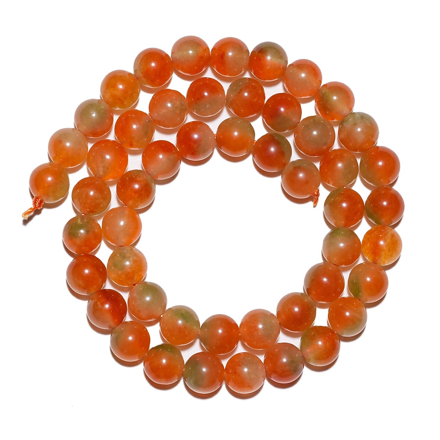 8mm Natural Peacock Agate Chalcedony Gemstone Beads Polished Round Smooth Stone Beads for Bracelets Jewelry Making 15inch Loose Beads