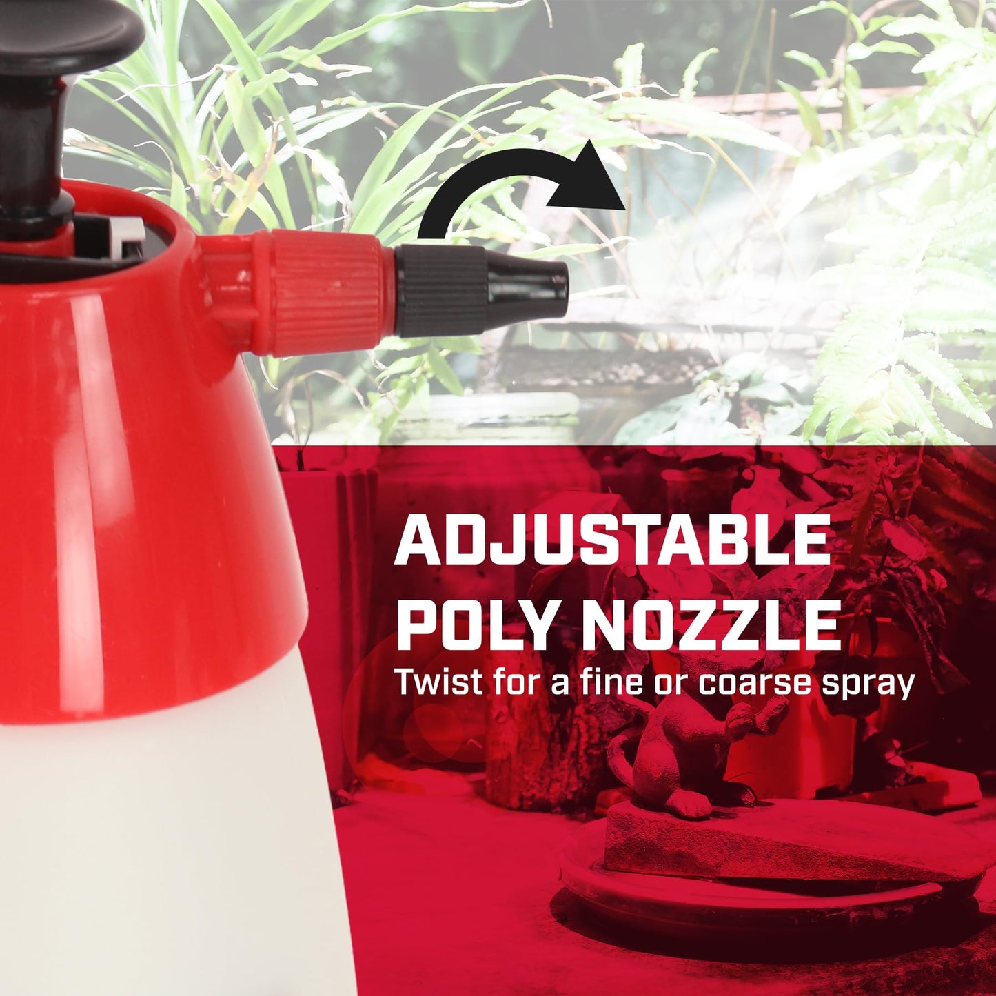 Chapin 10022 Handheld Pump Sprayer, 48oz, Multi‑Purpose, Translucent Poly Tank, Wide‑Mouth Opening, Adjustable Cone Nozzle & Anti‑Clog Filter for Weed, Fertilizer & Pest Applications, 2 Pack