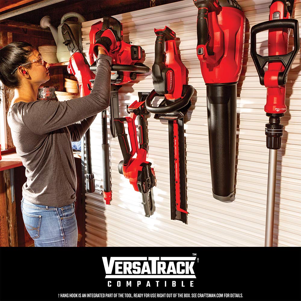 CRAFTSMAN V20 Weed Wacker Cordless String Trimmer and Edger, Weed Eater Includes 2.0 Ah Battery and Charger, Lightweight, Extended Runtime, 2 Speed (CMCST900D1)