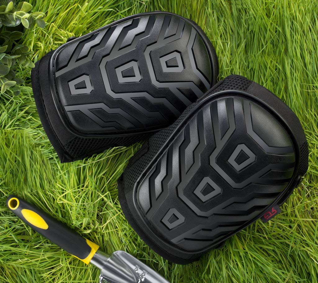 Rockland Guard Work Knee Pads for Men & Women - Professional Heavy Duty Knee Pads for Work in Construction, Flooring, Gardening, Roofing - Protective Gel Cushion Padding, Adjustable via Clip-On Straps