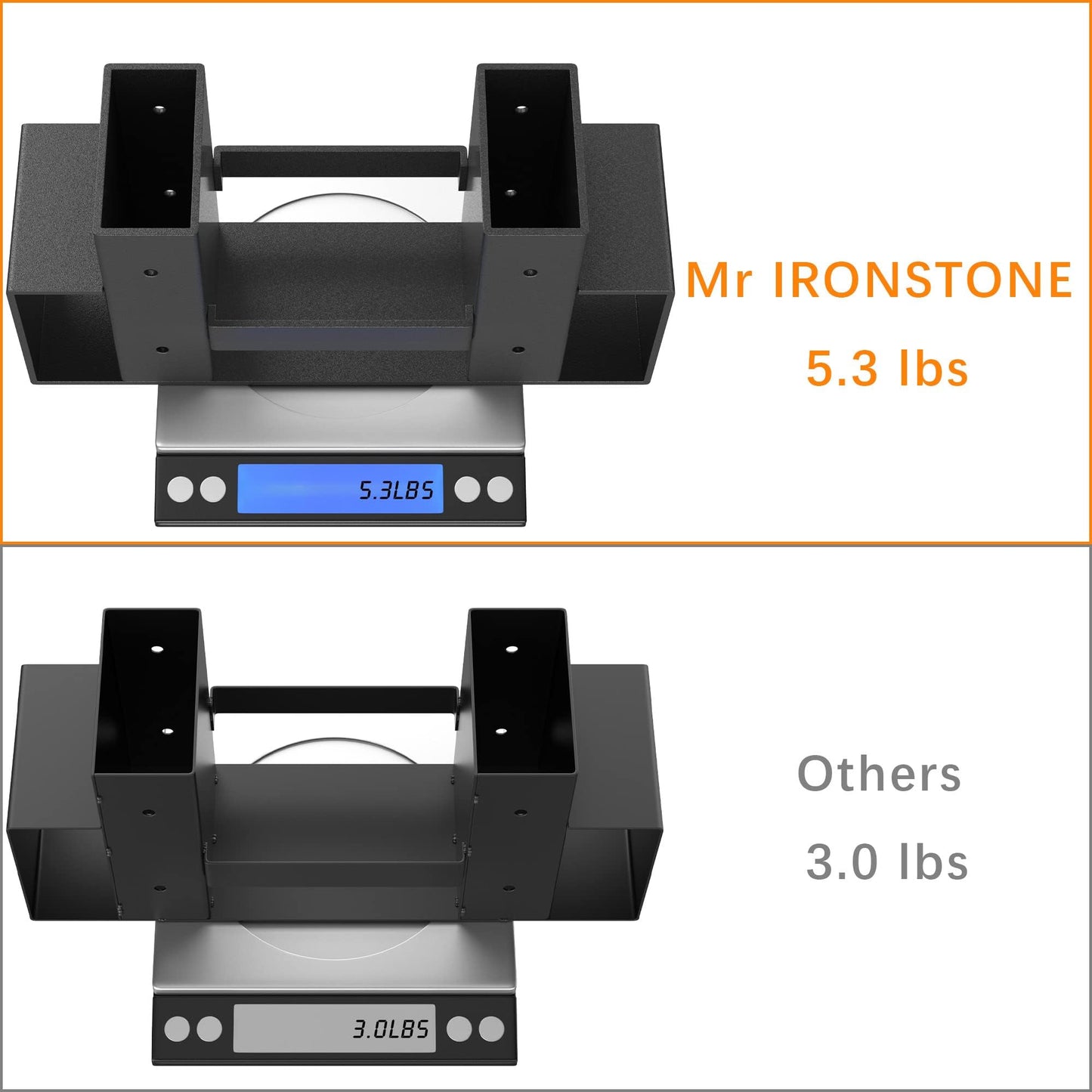 Mr IRONSTONE Firewood Rack Outdoor Indoor, Adjustable to ANY Length Firewood Log Rack Brackets Kit, Heavy Duty Fire Wood Storage Racks, Fireplace Wood Holder for Patio Deck