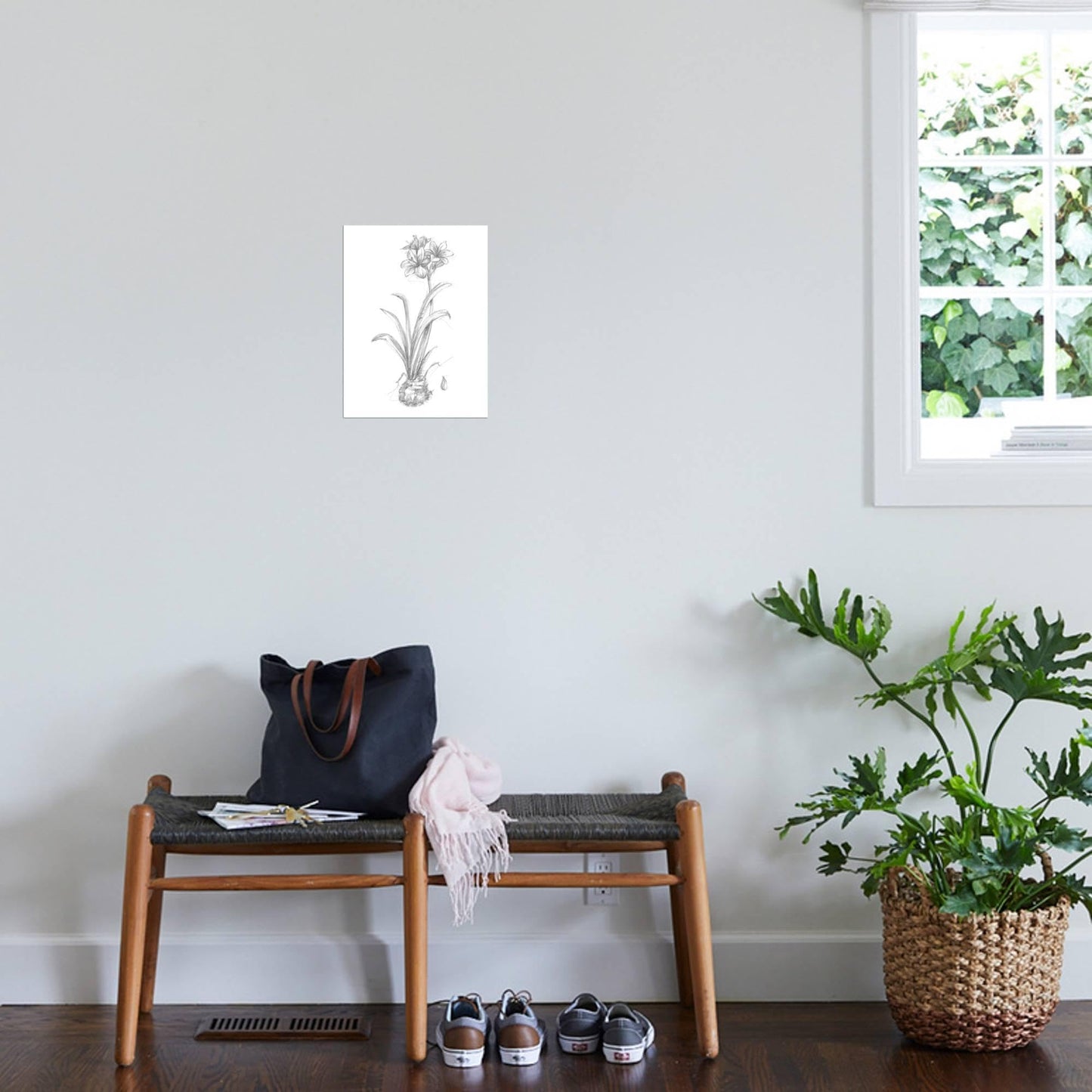 ART.COM Wall Art Prints Botanical Sketch II by Ethan Harper, Botanical Decor, 12" x 16"