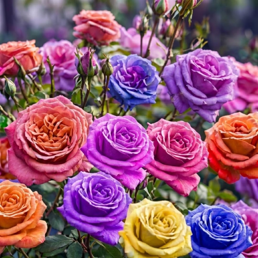 Single Color Random Climbing Rose Live Plant, Fragrant Rose Bush Ready to Plants, Zone 5 to 9, Size 5 to 7 Inches and Bare Root