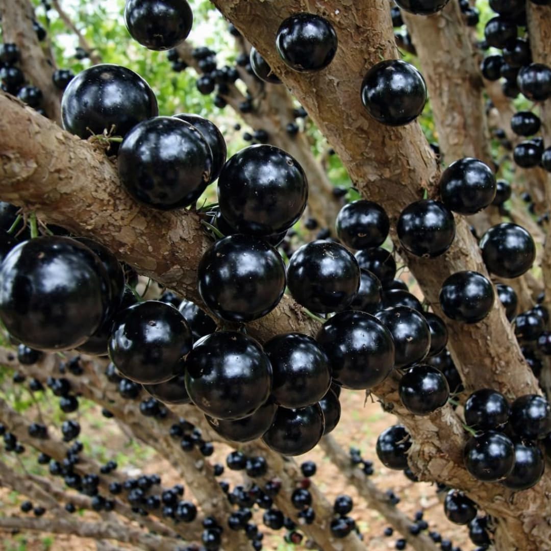 Live Black Jaboticaba Tree Plant, Brazilian Jabuticaba Fruit Tree, 1 Feet Tall, Ready for Planting