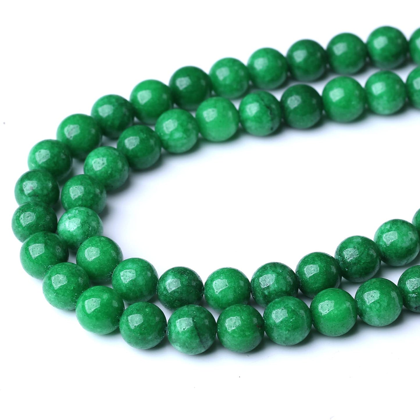 60PCS 6MM Natural Dry Green Jasper Stone Beads Energy Healing Beads for DIY Jewelry Bracelet Necklace Making for Jewelry Making15Inch