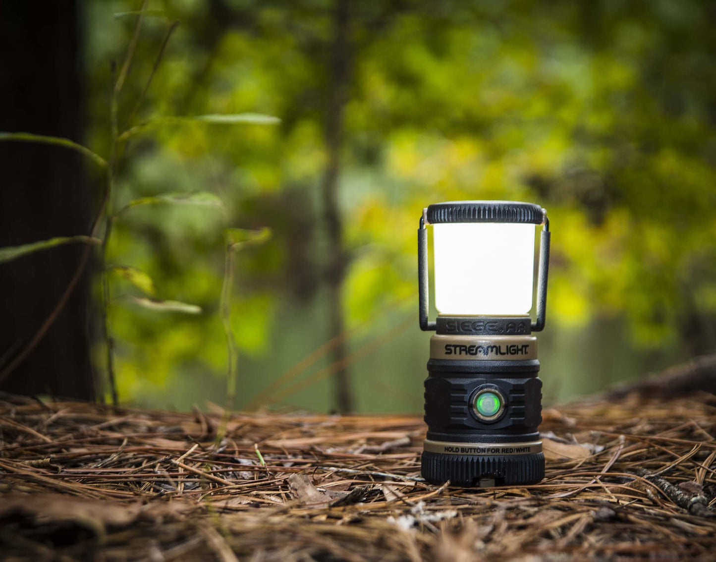 Streamlight 44941 Siege AA 200-Lumen Lantern with White & Red LEDs for Camping & Emergencies, Coyote