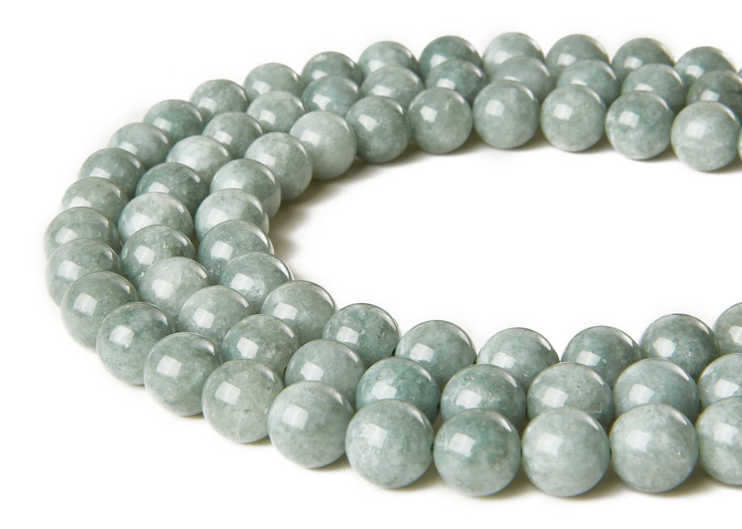 100pcs 6mm Burmese Jade Beads Natural Gemstone Beads Round Loose Beads for Jewelry Making
