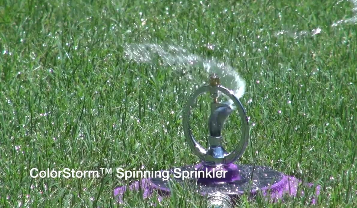 Dramm 15075 ColorStorm Spinning Sprinkler, Blue