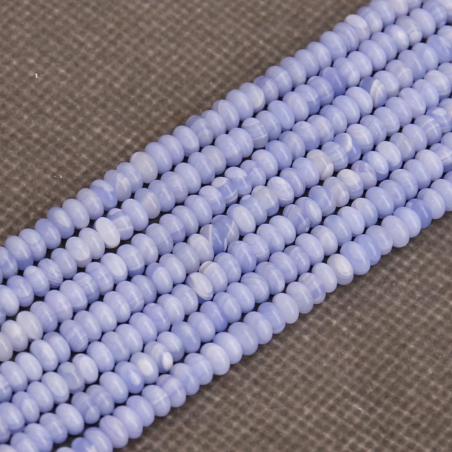 BONNY BOXX 1 Strand (150PCs) Natural 2 * 4mm Purple Agate Rondelle Beads, Natural Abacus Disk Stone Beads Loose Spacer Gemstone for DIY Bracelet Necklace Jewelry Making