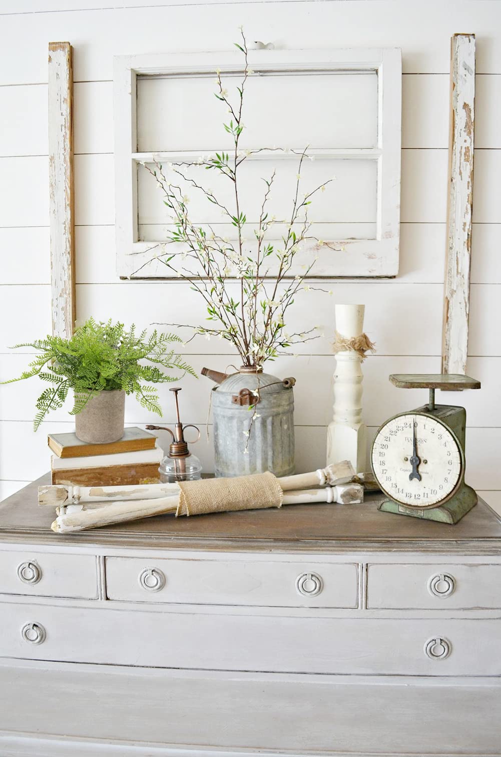 Briful Small Fake Plant Potted Plants Artificial Decor Plastic Boston Ferns Plant Faux Plants in Pots for Home Living Room Bedroom Desk Bathroom Shelf Farmhouse Decoration