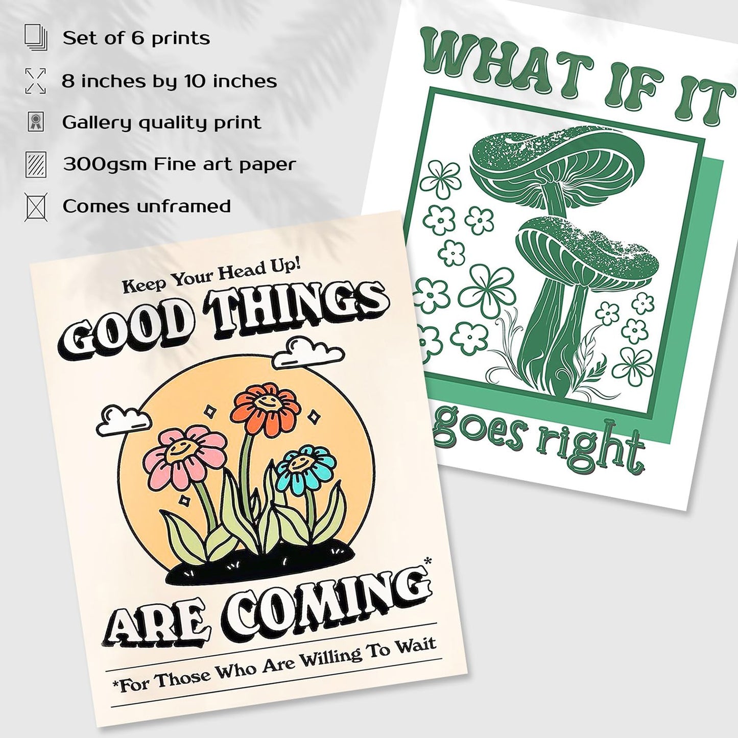 GIFTSFARM Vintage Posters, Retro Wall Art, Retro Poster for Room Aesthetic
