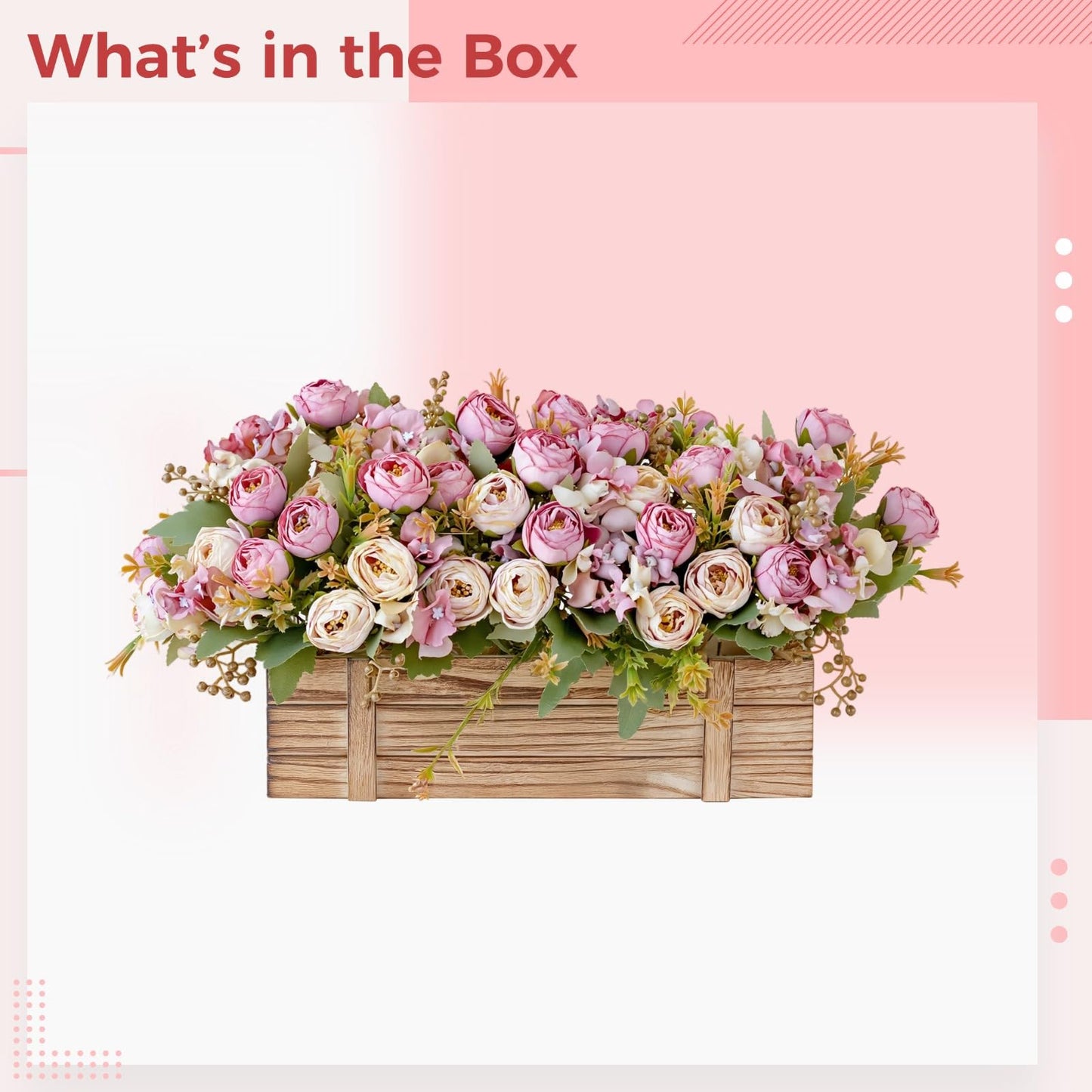 yeeplant Floral Centerpiece, 13 in Arrangement, Home, Events