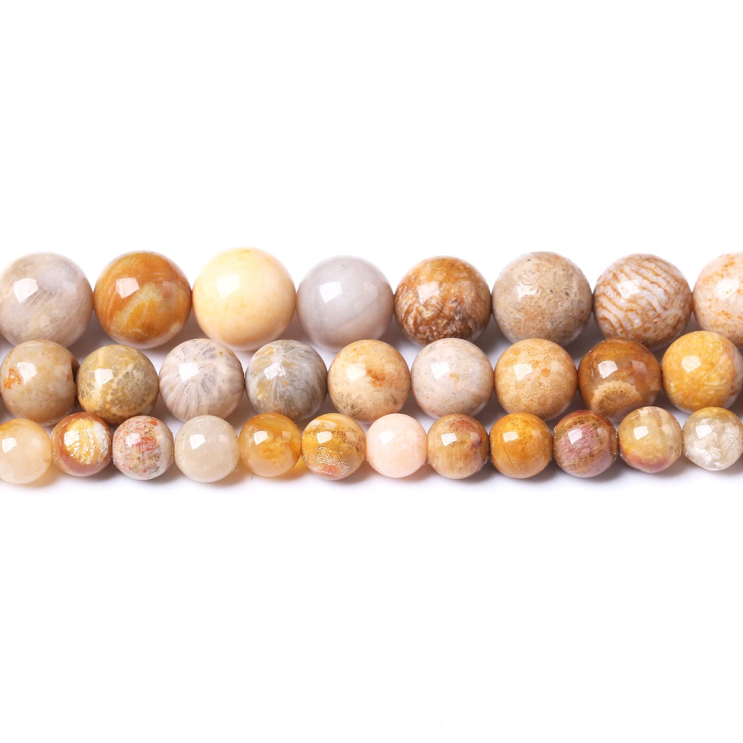 10MM Coral Jade Round Loose Beads Natural Gem Beads Crystal Energy Stone Beads for Jewelry Making DIY Bracelet Necklace