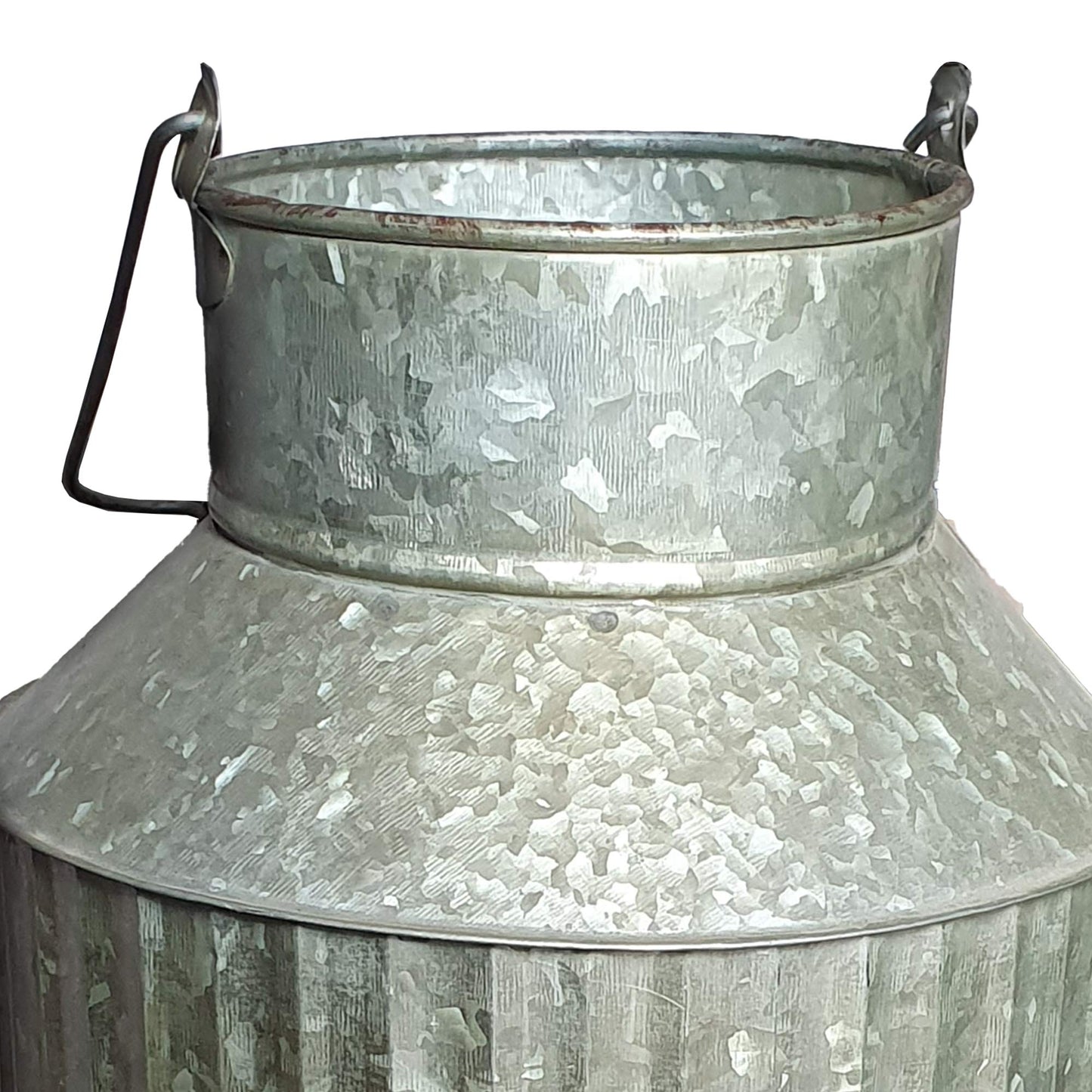 Vintage Industrial Farmhouse Chic Flowers and Plants Can with Handle (Does Not Come with Flowers)
