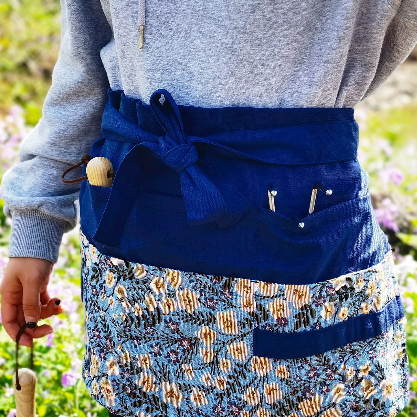 MILCIL Apron for Women, Gardening Garden Apron, Kitchen Apron Half Cute Florist Apron